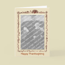 Happy Thanksgiving Photo Template Card