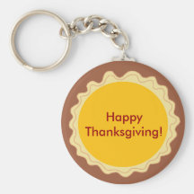 Happy Thanksgiving Pie Key Chain