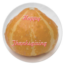 Happy Thanksgiving Dinner Plate