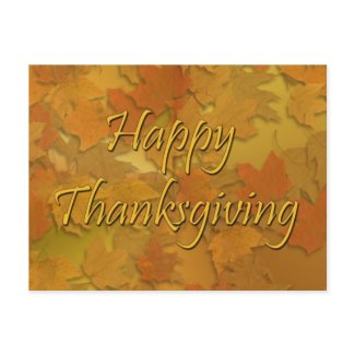 Happy Thanksgiving postcard