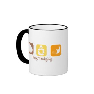 Happy Thanksgiving (Squares) mug