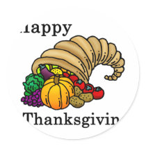 Happy Thanksgiving stickers
