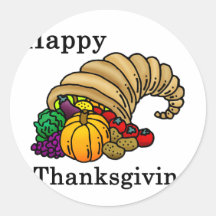 Happy Thanksgiving Stickers