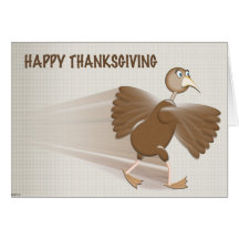Happy Thanksgiving Turkey Day Greetings Card