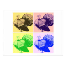 Happy Thanksgiving Turkey Postcard