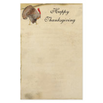 Happy Thanksgiving Turkey Stationery
