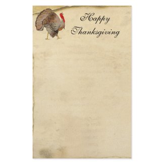 Happy Thanksgiving Turkey Stationery stationery