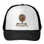 happy thanksgiving turkey trucker hat