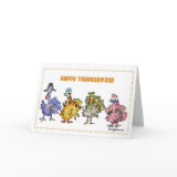 Happy Thanksgiving Turkeys card