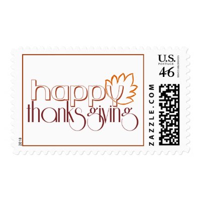 Happy Thanksgiving US Postage Stamp by bd5178