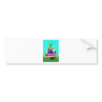 Happy Thanksgiving Vegie House Bumper Stickers