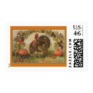 Happy Thanksgiving Vintage Art Cards Postage
