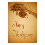 Happy Thanksgiving Wheat - Greeting Card