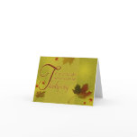 Happy Thanksgiving Wishes - Greeting Card