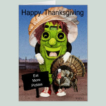Happy Thanksgiving With Dolly Dill Greeting Card cards