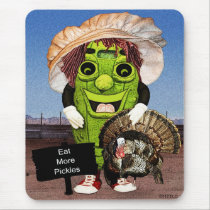 Happy Thanksgiving With Dolly Dill Mousepad mousepads