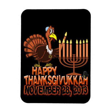 Happy Thanksgivukkah Thankgiving Hanukkah Magnet