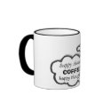 happy thoughts, COFFEE, happy thoughts. mugs by luvmibug happy thoughts, COFFEE, happy thoughts. mugs