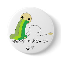Happy Throw Up Guy (button)