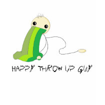 Happy Throw Up Guy (tank) t-shirts