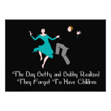 Happy To Be Child Free Custom Invites