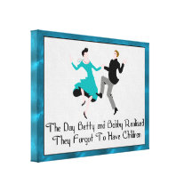 Happy To Be Child Free Gallery Wrap Canvas