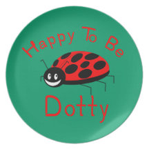 Happy to be Dotty Plate