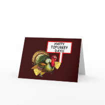 Happy Tofurkey Day! Funny Thanksgiving T shirt Greeting Cards
