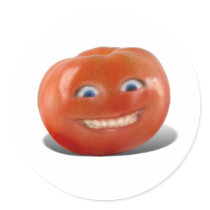 Happy Tomato! stickers by gravityx9 Happy Tomato! stickers