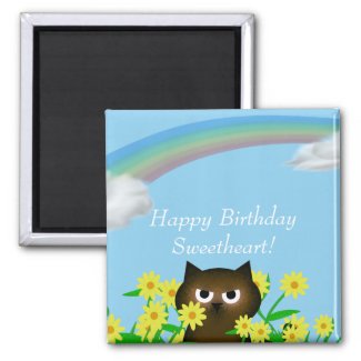 Happy Toons Happy Birthday Magnet magnet