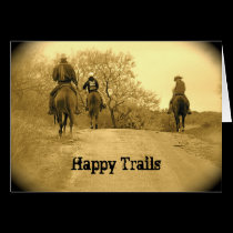 Happy Trails Greeting Card cards