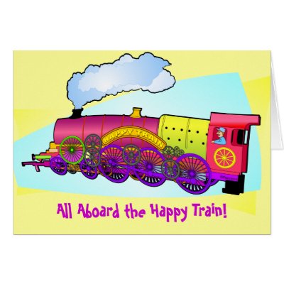 Happy Train Card by Pazzoom