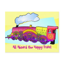 Happy Train postcards