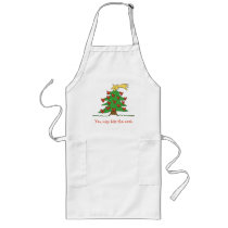 Happy Tree Christmas Apron aprons