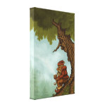 happy tree fantasy canvas print