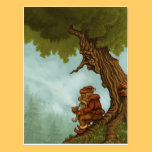 happy tree fantasy postcard postcards