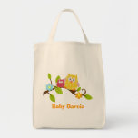 HAPPY TREE OWLS Personalized Tote Bag