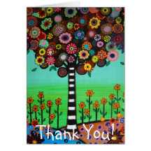 HAPPY TREE Thank You Card