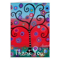 HAPPY TREE Thank You Card cards