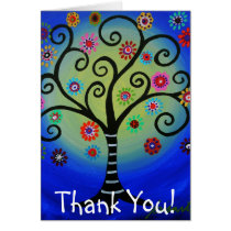 HAPPY TREE Thank You Card cards