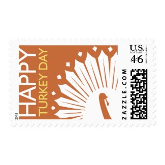 Happy Turkey Day Stamp