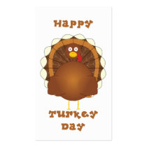 Happy Turkey day Thanksgiving business cards