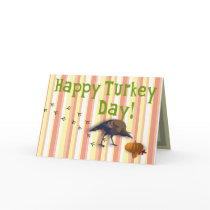 Happy Turkey Day Thanksgiving Greeting Card