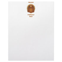 Happy Turkey day Thanksgiving letterhead
