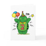 Happy Turtle 2nd Birthday cards