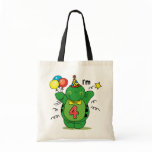 Happy Turtle 4th Birthday Tote Bags