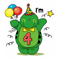 Happy Turtle 4th Birthday t-shirts