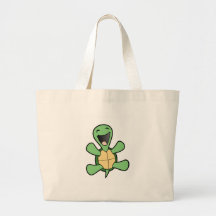 Happy Turtle Canvas Bags