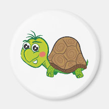 Happy Turtle fridge magnet