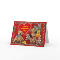 Happy Valentine's Bears Cards